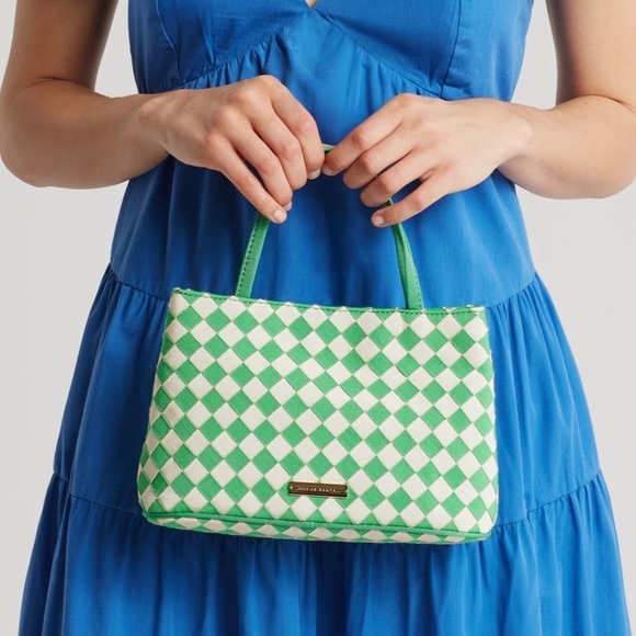 Loeffler Randall Minnow Diamond Print Mini Tote Bag - Picture 1 of 6